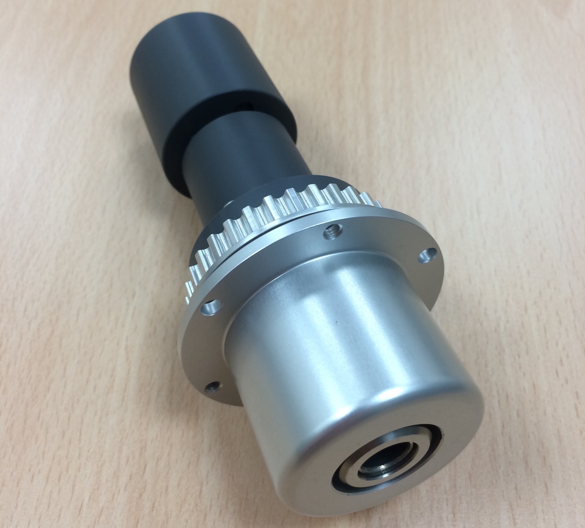 Turned stainless shaft and collar assembly