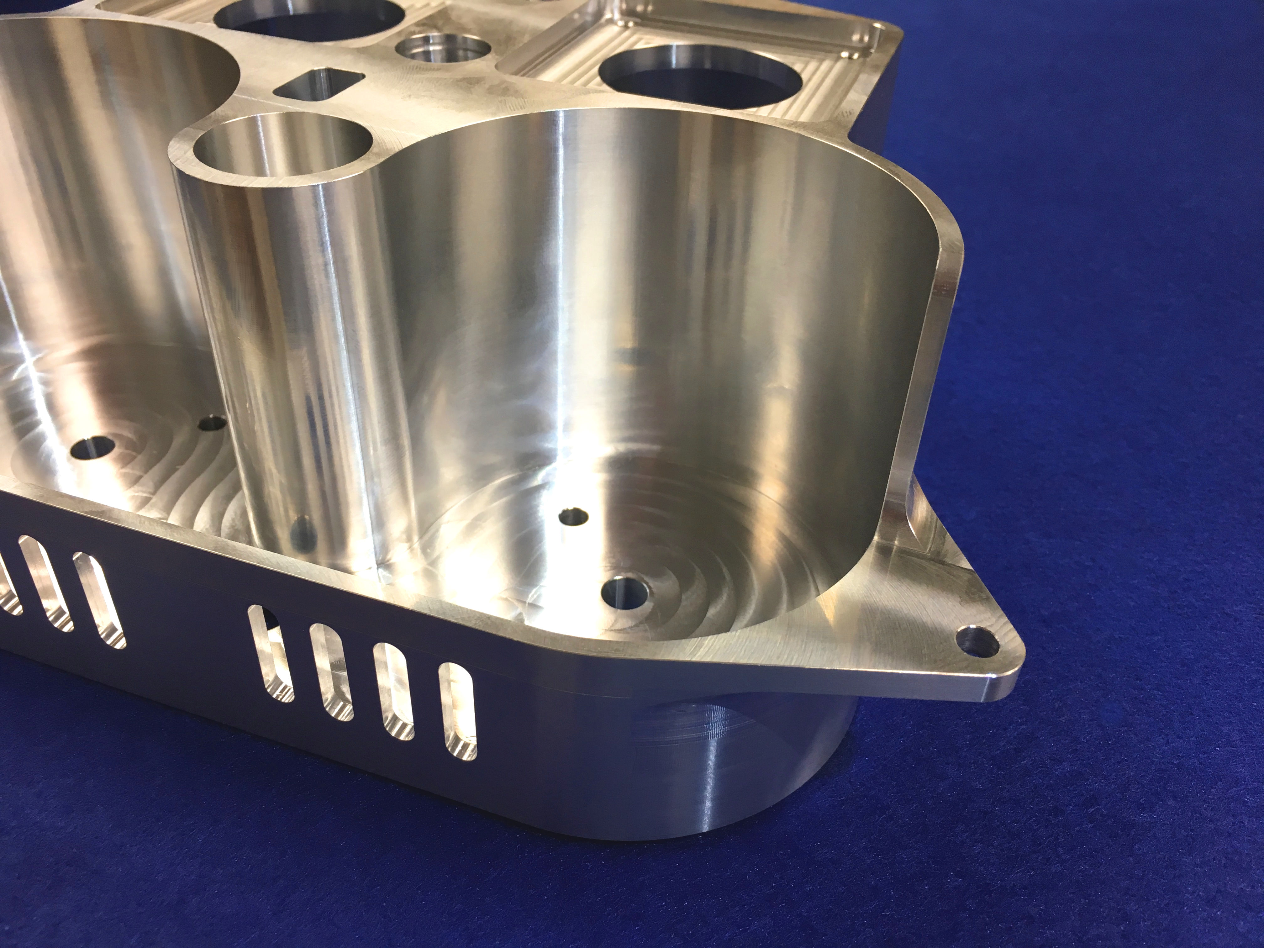 Anodised machined bracket components